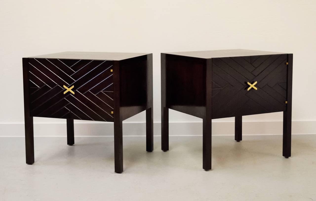 Swedish Pair of End Tables by Edmund Spence