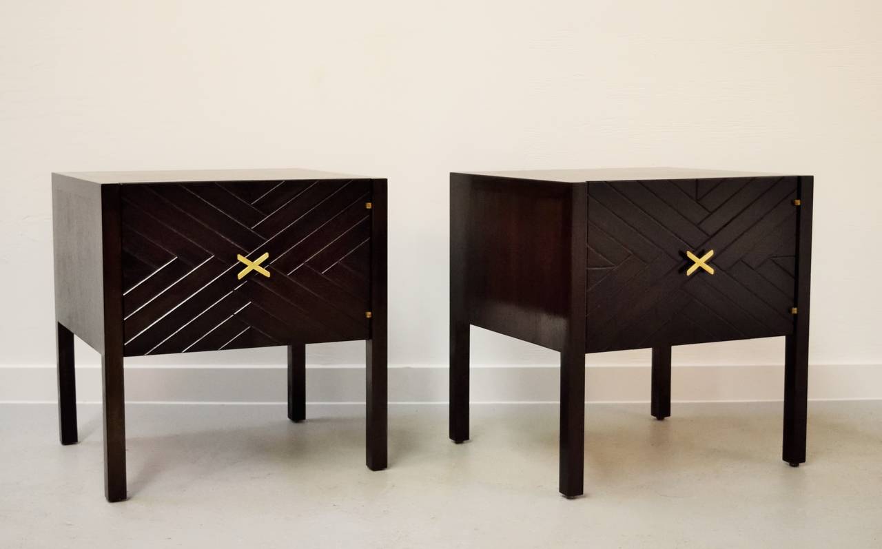 Pair of End Tables by Edmund Spence In Excellent Condition In Middlesex, NJ