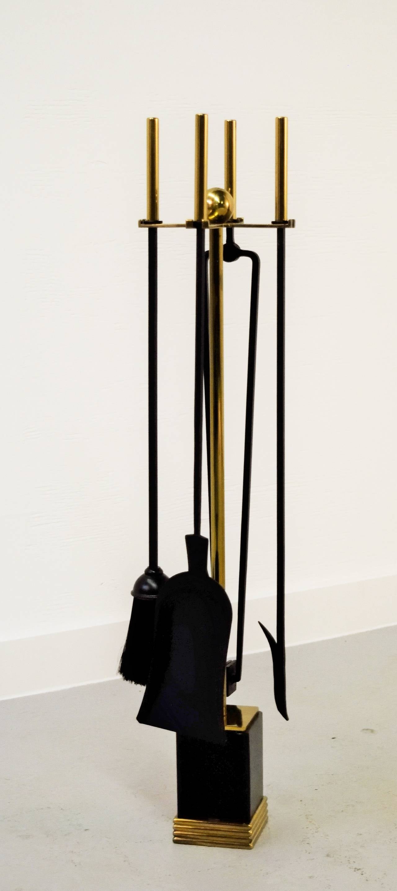 William H Jackson Modernist Fireplace Tool Set At 1stdibs William H Jackson New York Ny Modernist Fireplace Tool Set