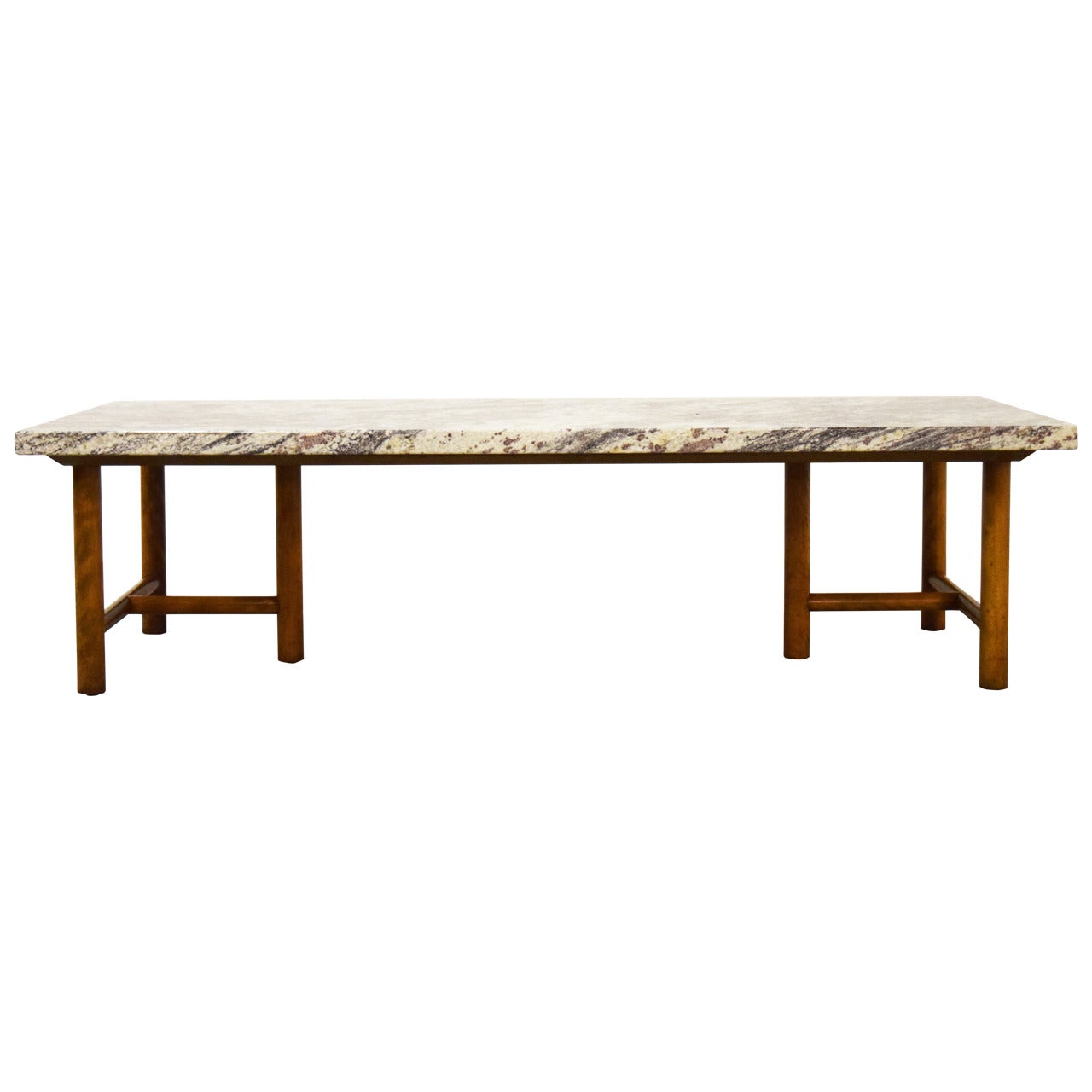 T.H. Robsjohn-Gibbings for Widdicomb Marble-Top Coffee Table