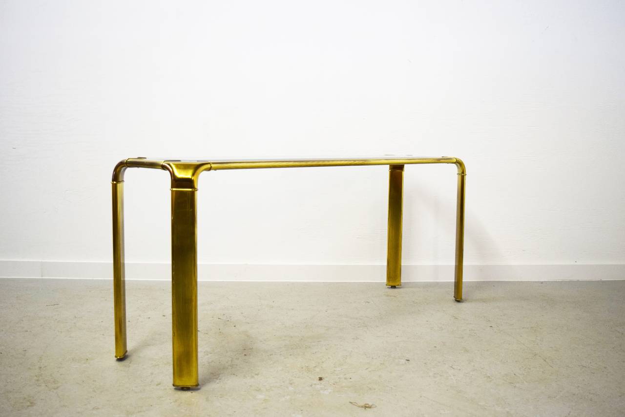 John Widdicomb Brass Console Table In Excellent Condition In Middlesex, NJ