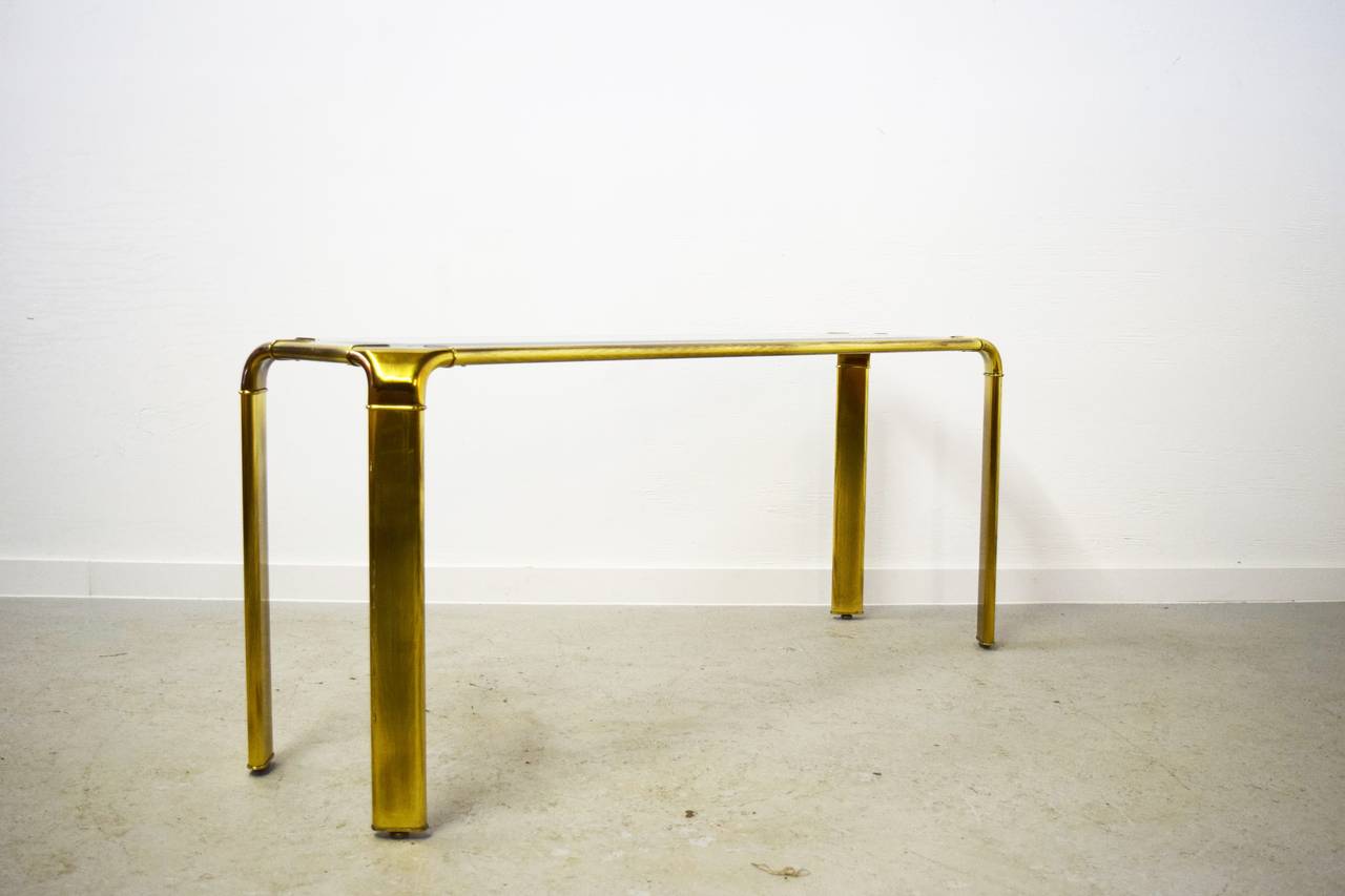 John Widdicomb Brass Console Table In Excellent Condition In Middlesex, NJ