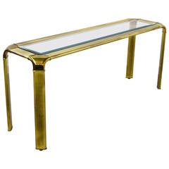 John Widdicomb Brass Console Table