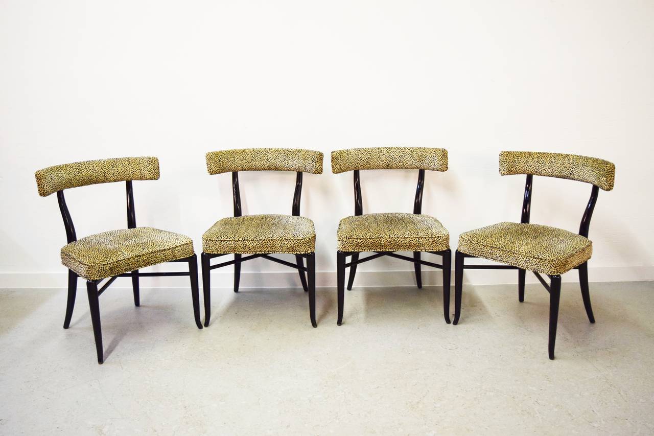 American Set of Six T.H. Robsjohn-Gibbings Dining Chairs