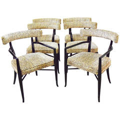 Set of Six T.H. Robsjohn-Gibbings Dining Chairs