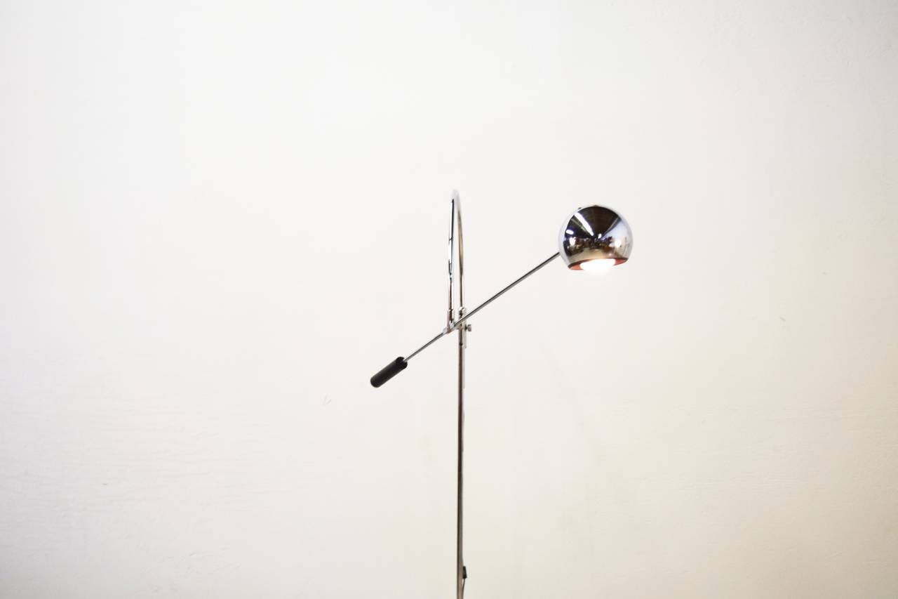 Mid-Century Modern Robert Sonneman 'Orbitor' Floor Lamp