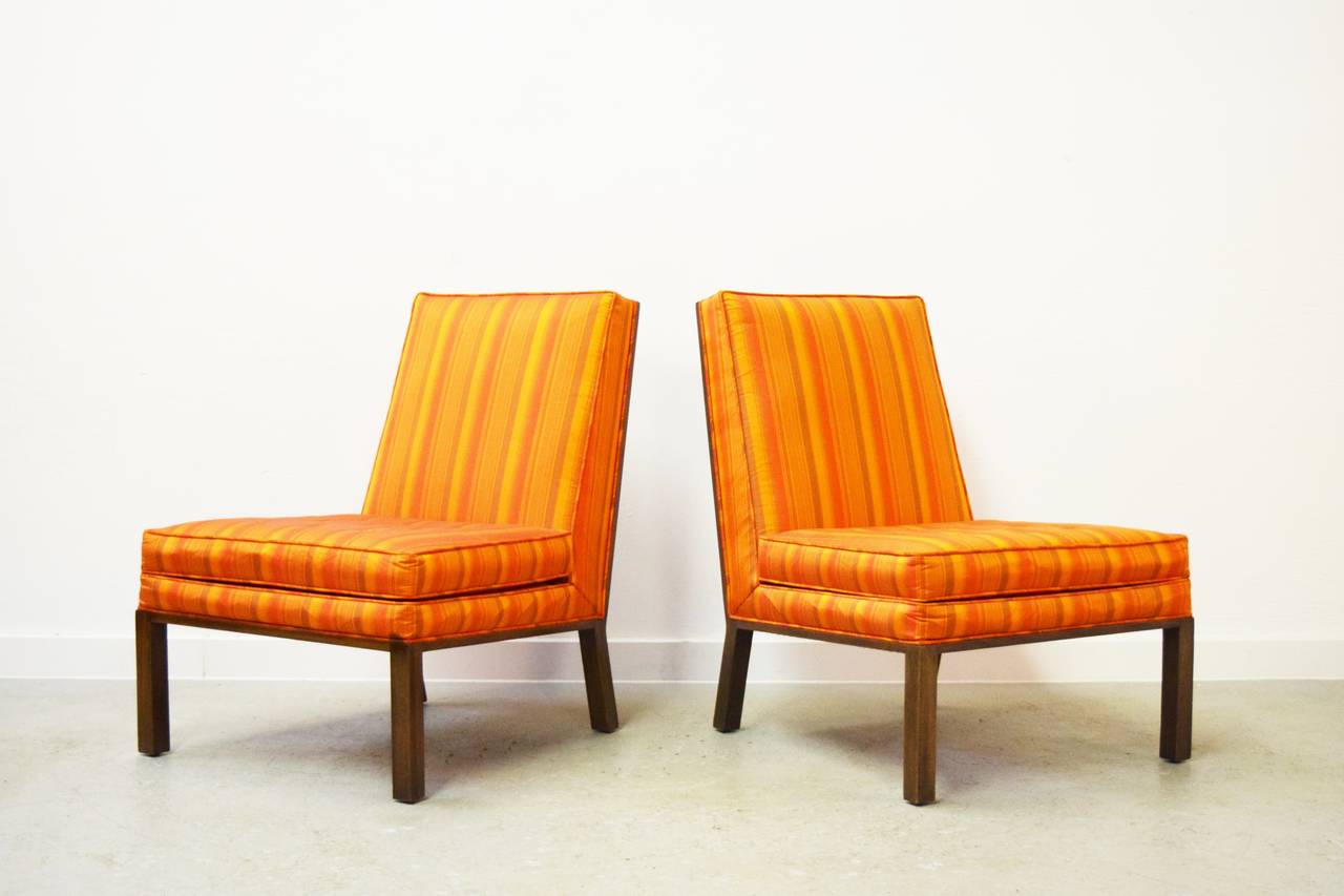Pair of Harvey Probber lounge chairs.