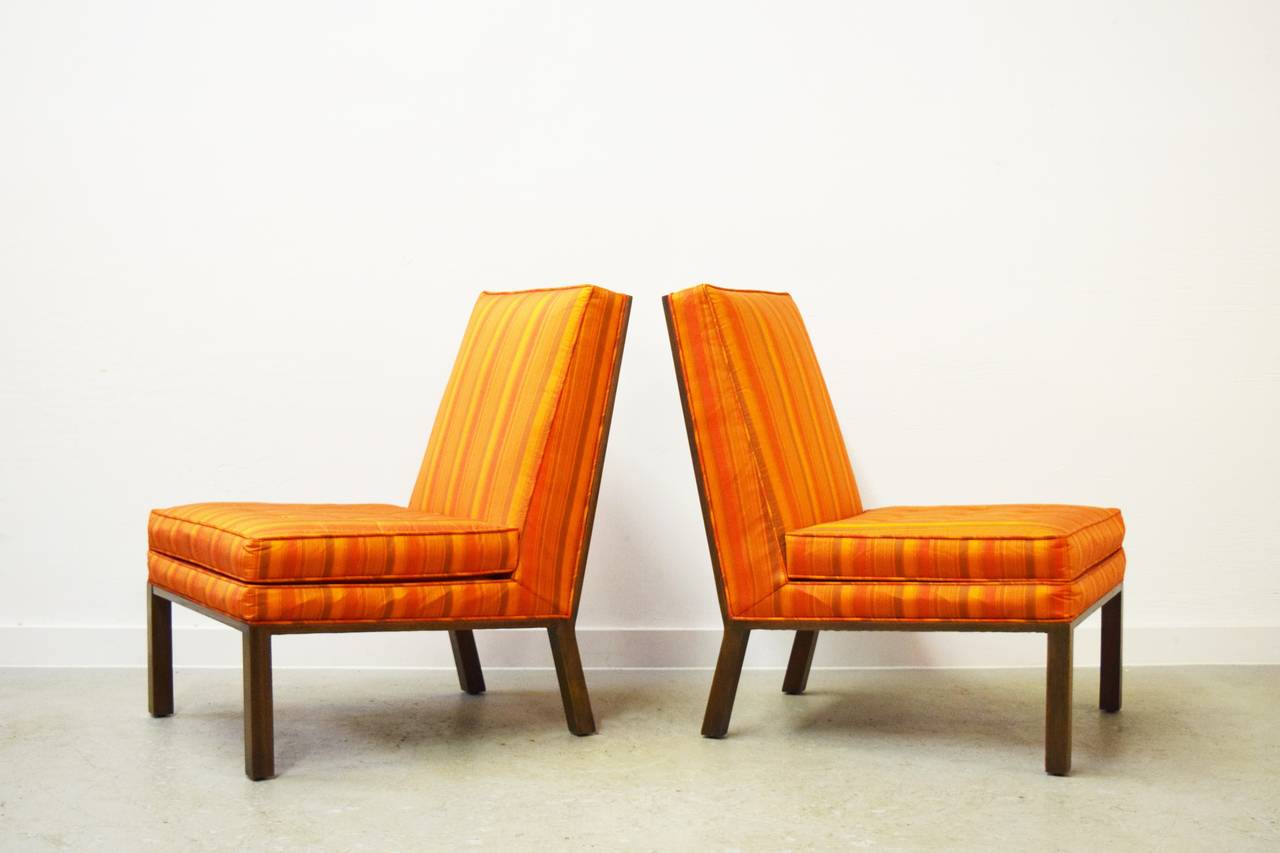 Mid-Century Modern Pair of Harvey Probber Lounge Chairs