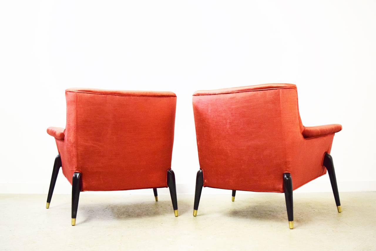 Mid-Century Modern Mid-Century Sculpted Spider Leg Lounge Chairs