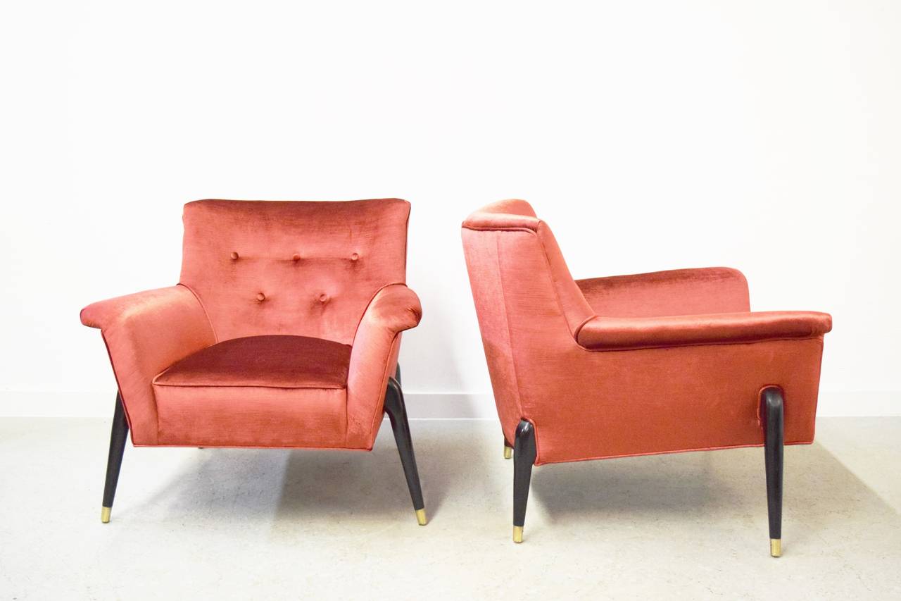 Mid-Century Sculpted Spider Leg Lounge Chairs In Excellent Condition In Middlesex, NJ