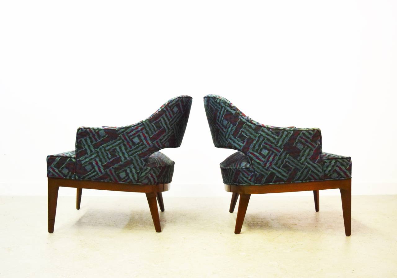 Mid-Century Modern Pair of Harvey Probber Lounge Chairs
