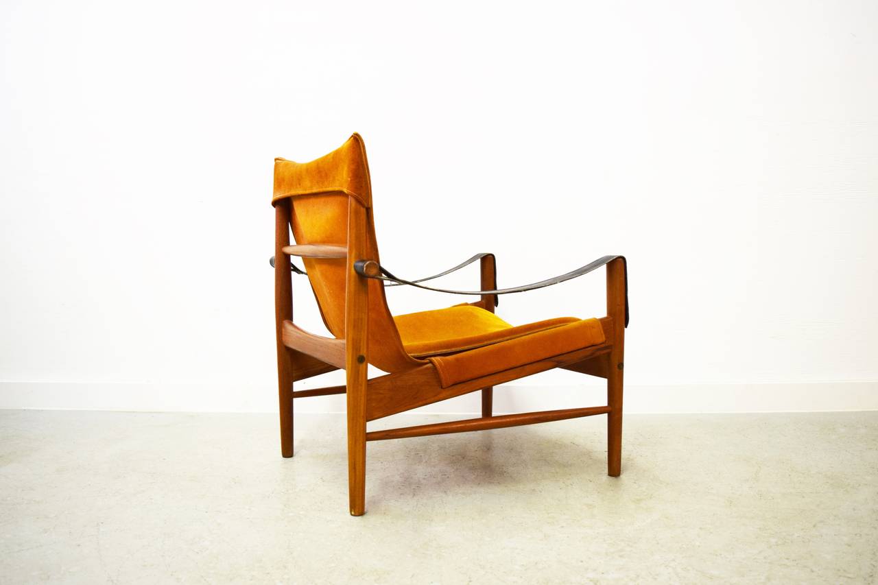 Hans Olsen Safari Chair In Good Condition In Middlesex, NJ