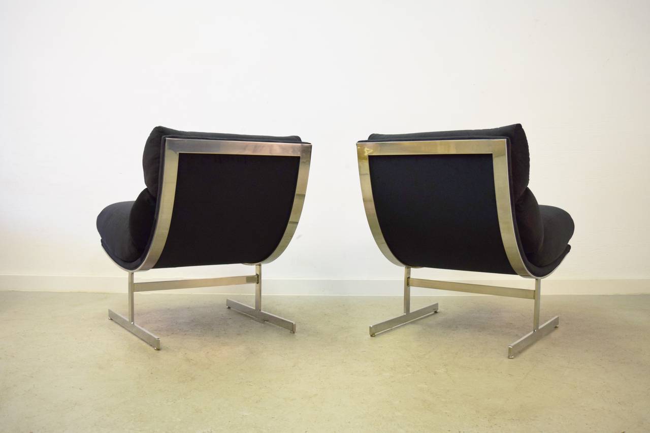 American Pair of Kipp Stewart Lounge Chairs