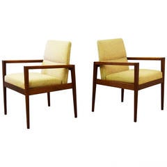Pair of Mid-Century Lounge Armchairs by Jens Risom 12