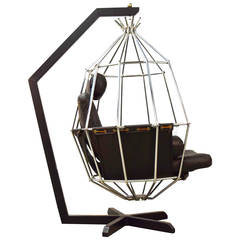 Ib Arberg Hanging Birdcage Chair 1