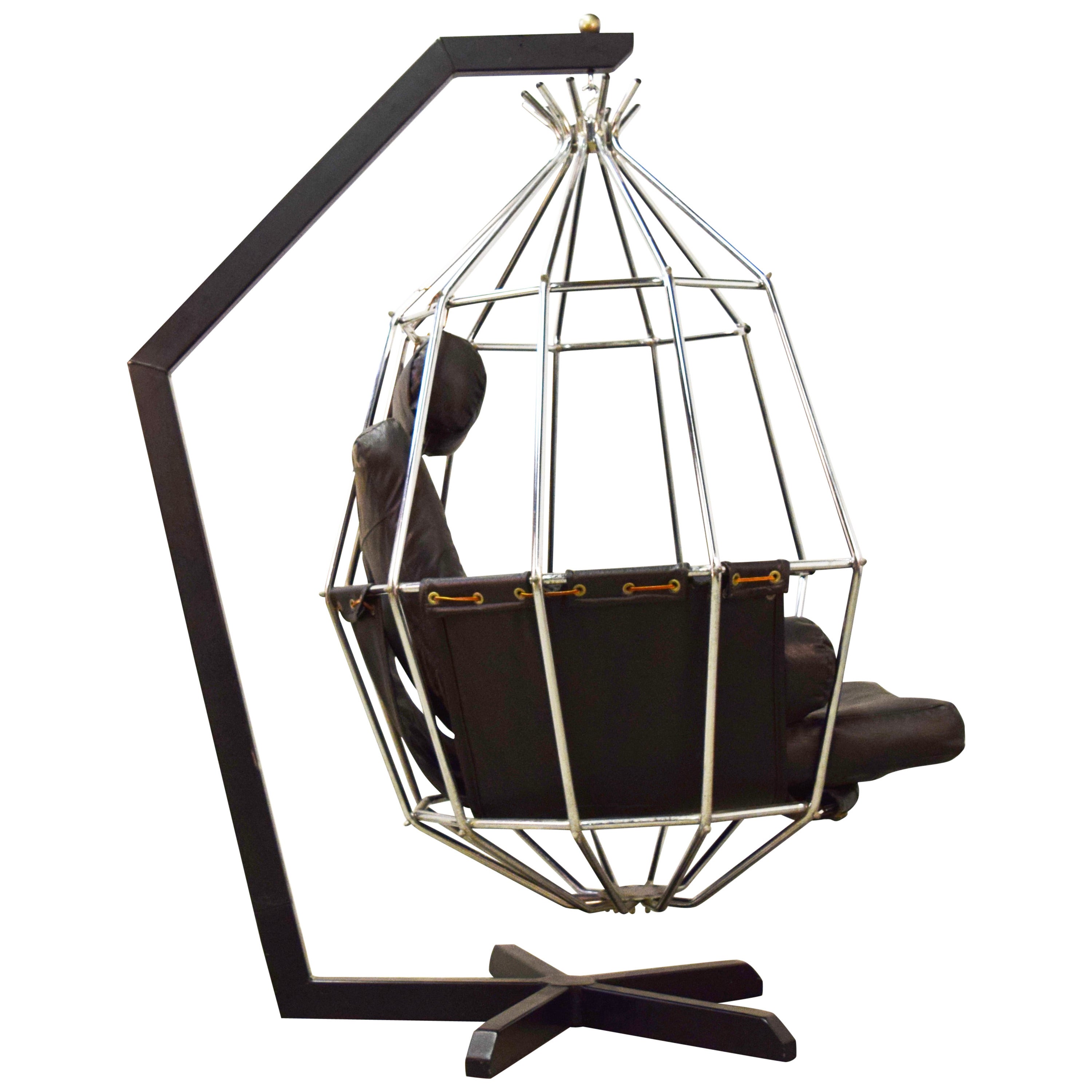 Ib Arberg Hanging Birdcage Chair