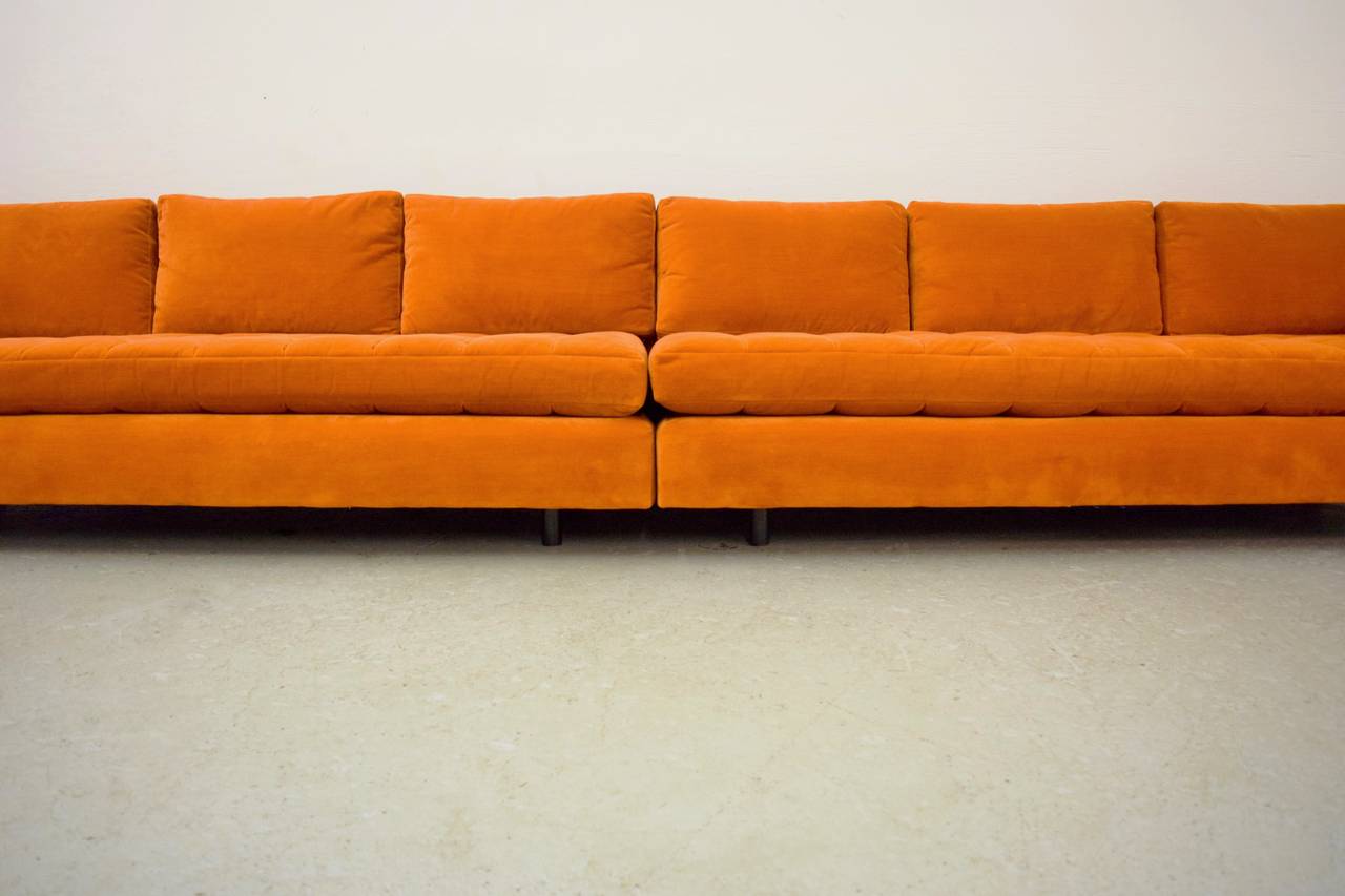 American Long Tufted Harvey Probber Sofa