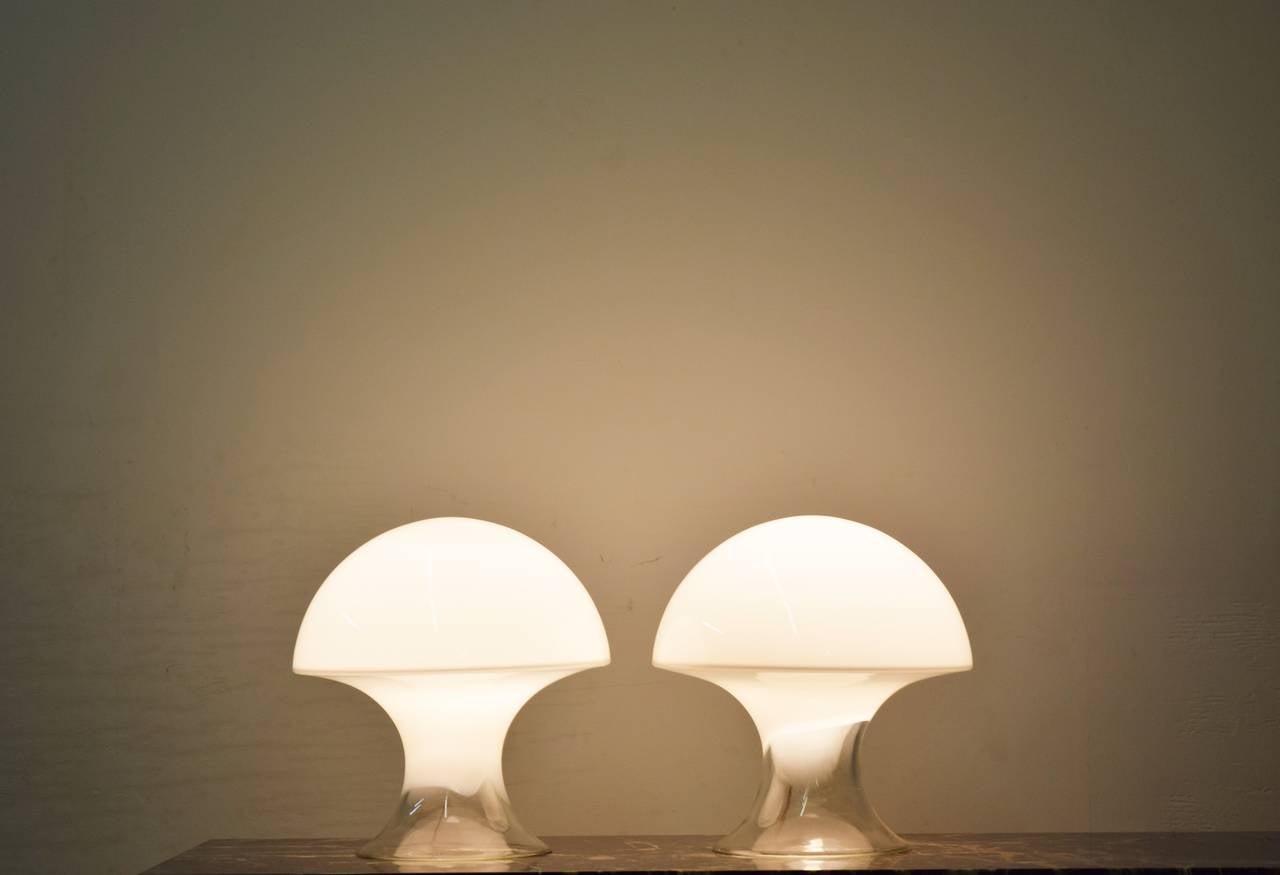 murano glass mushroom lamp