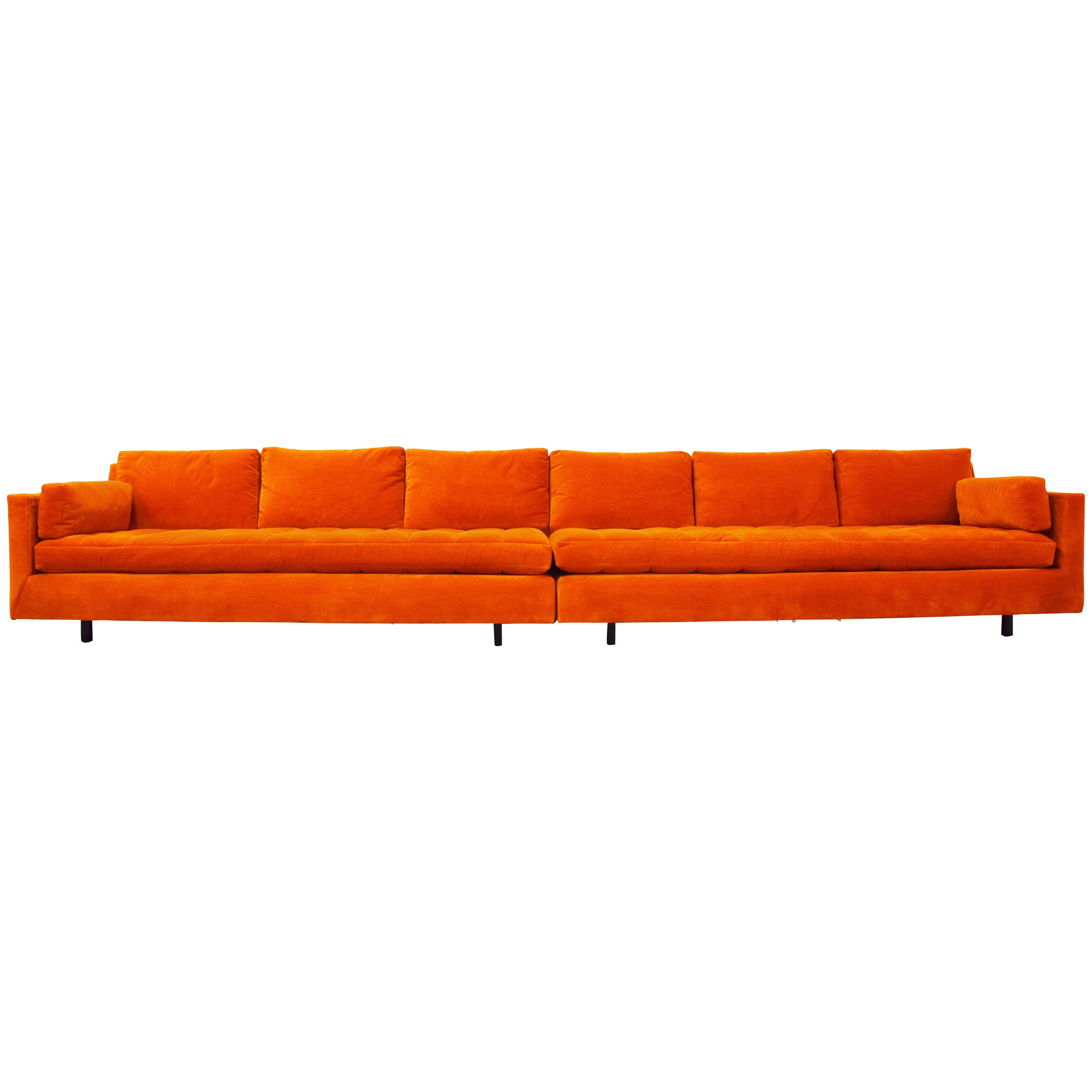 Long Tufted Harvey Probber Sofa