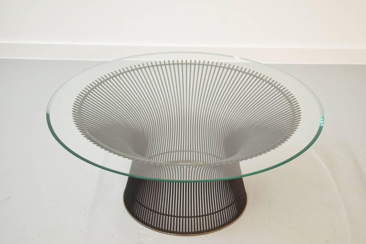 20th Century Warren Platner Bronze Coffee Table