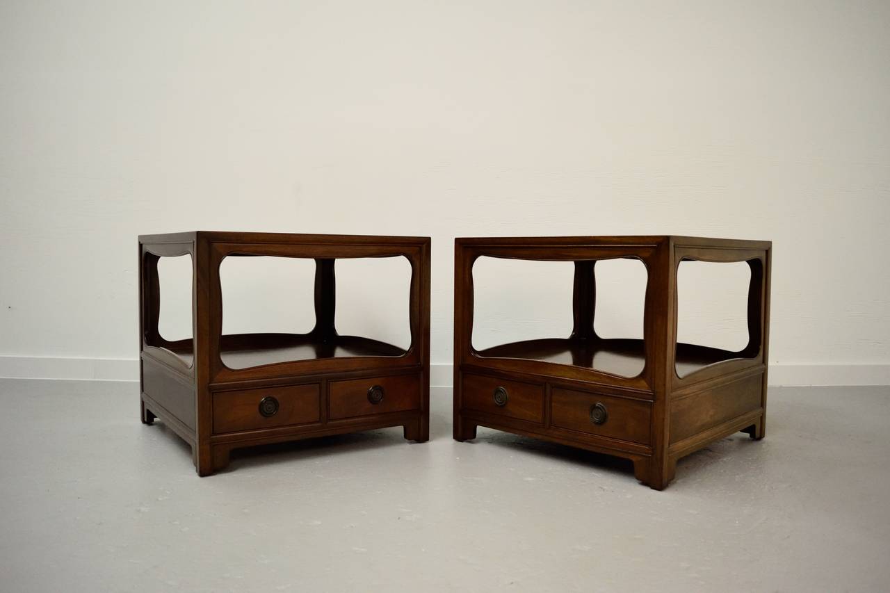 Pair of Baker End Tables or Nightstands 1