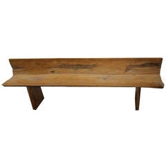 Antique Primitive Teak Bench