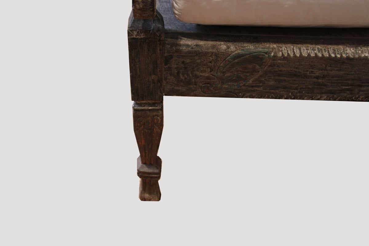 wood carved daybed
