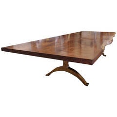 Walnut Dining Table with Solid Bronze Legs 6