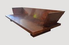 Andrianna Shamaris Teak Wood Day Bed, Organic Modern Design