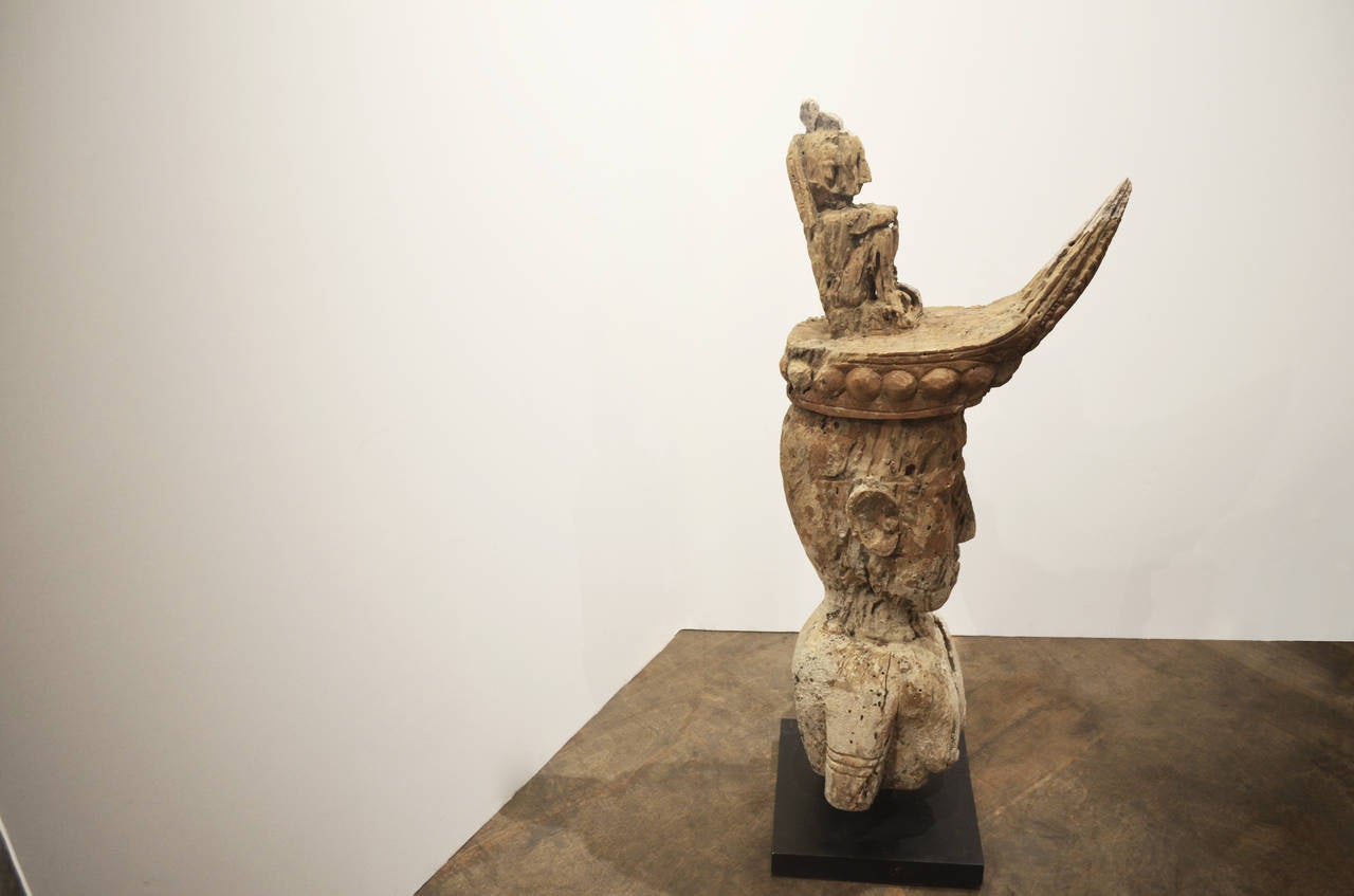 Indonesian Primitive Sculpture on Stand from Sumatra