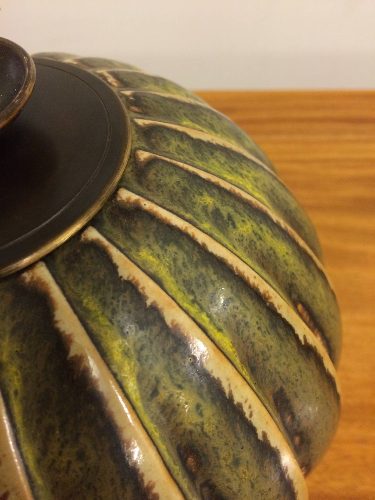 Arno Malinowski for Royal Copenhagen Stoneware Lidded Jar 3