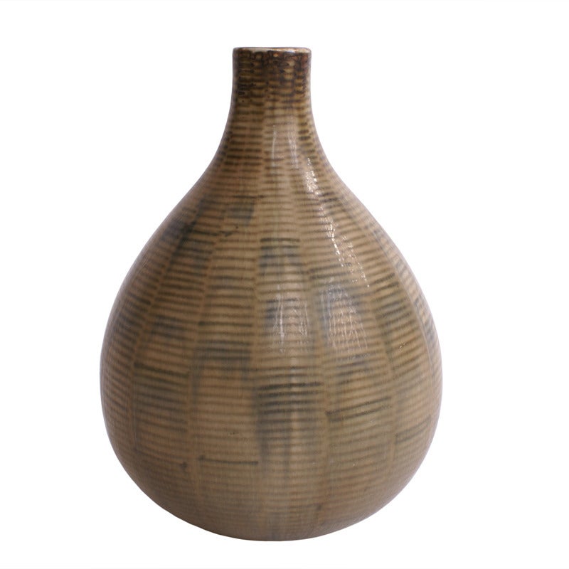 Late 20th Century Axel Salto Stoneware Vase for Royal Copenhagen For Sale