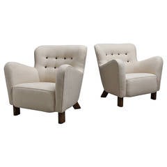 Pair of Fritz Hansen Easy Chairs, Model 1669