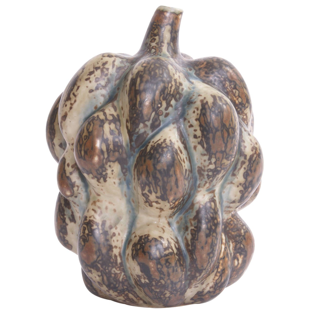 Axel Salto 'Fruit-Shaped' Vase for Royal Copenhagen in Sung Glaze at 1stDibs
