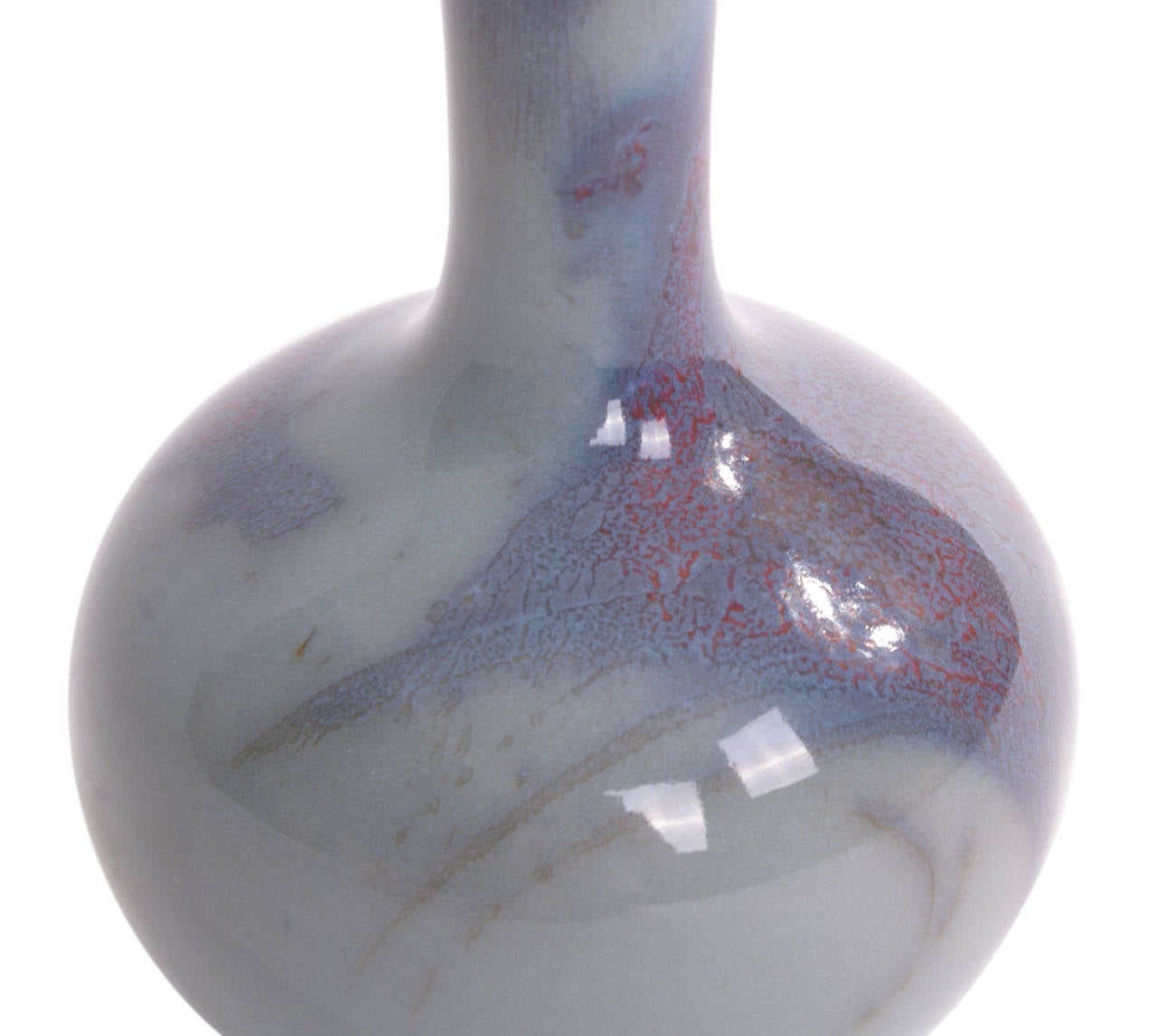 Scandinavian Modern Axel Salto Vase for Royal Copenhagen in Summerbird Glaze For Sale