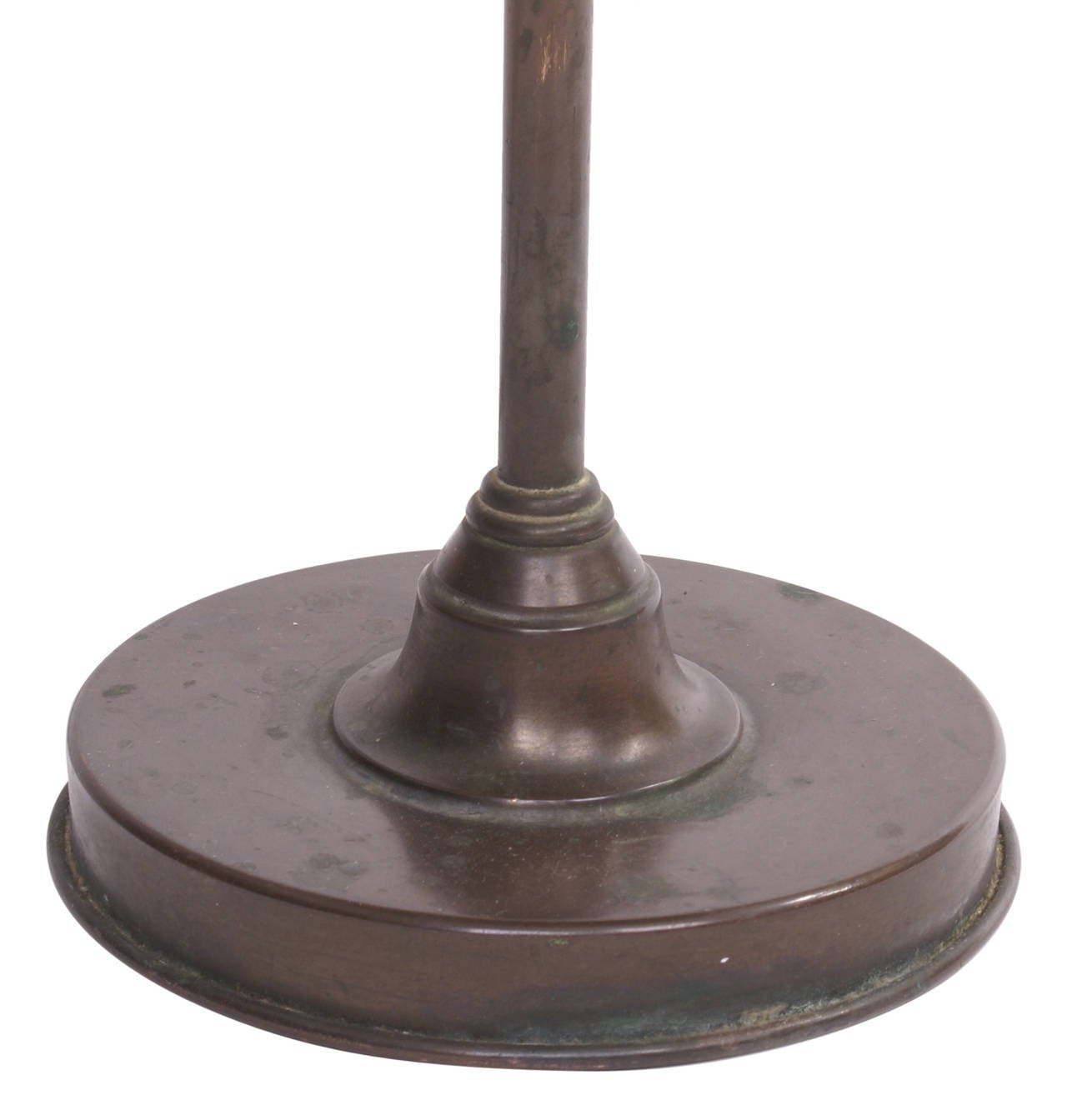 Danish Lyfa 1920s Desk Lamp with Red Bronze Shades