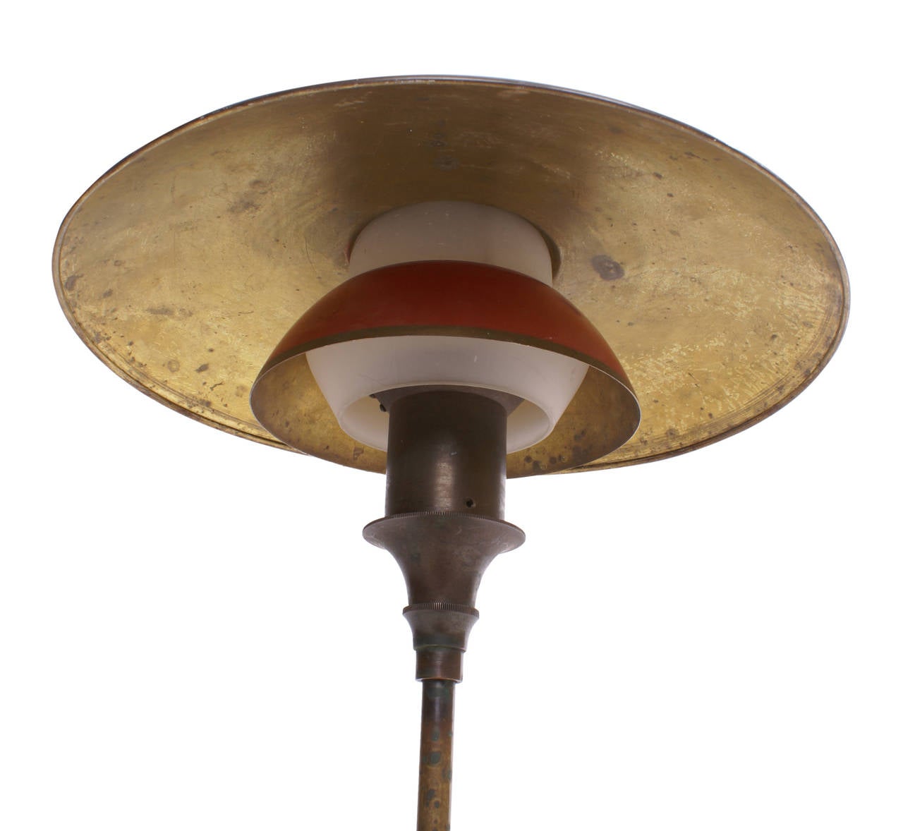 Lyfa 1920s Desk Lamp with Red Bronze Shades 2