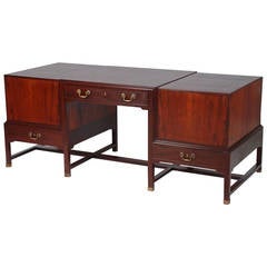 Kaare Klint Desk in Cuban Mahogany from the Copenhagen Stock Exchange