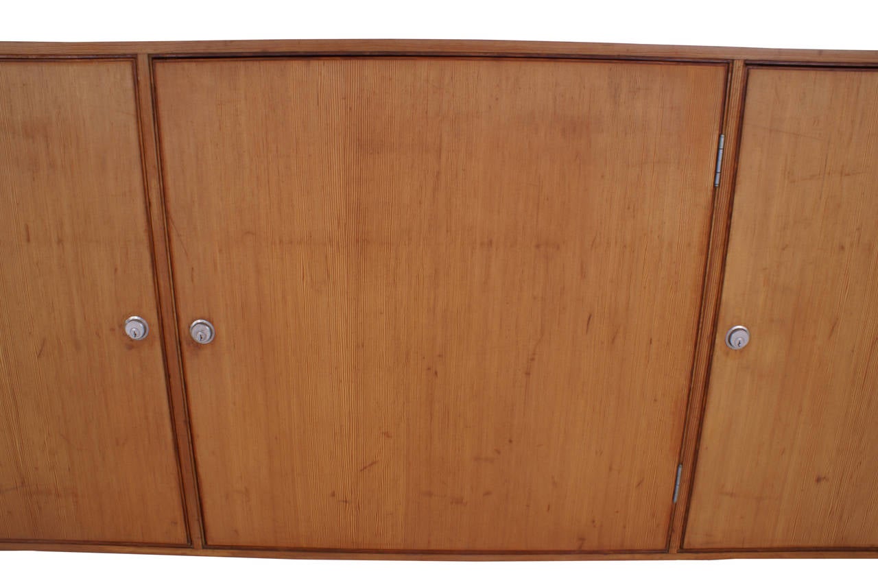 Poul Kjaerholm Wall-Hanging Cabinet in Oregon Pine for EKC For Sale 2