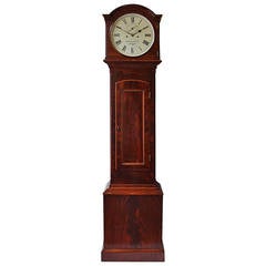 Irish Mahogany Longcase Clock Signed Topham & White, Dublin circa 1870
