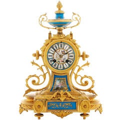 French, Ormolu and Porcelain Clock, circa 1870