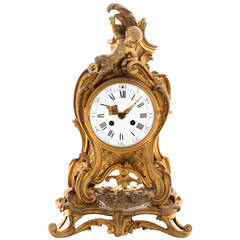 Beautiful, French Rococo Style Mantel Clock by Vassy, Paris, circa 1860