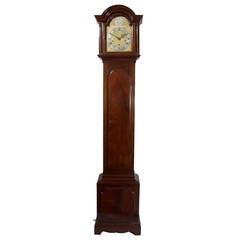 Vintage Westminster Chiming Grandmother Clock in a Mahogany Case, circa 1900