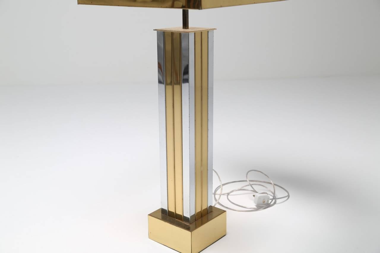 Monumental Curtis Brass Table Lamp 3