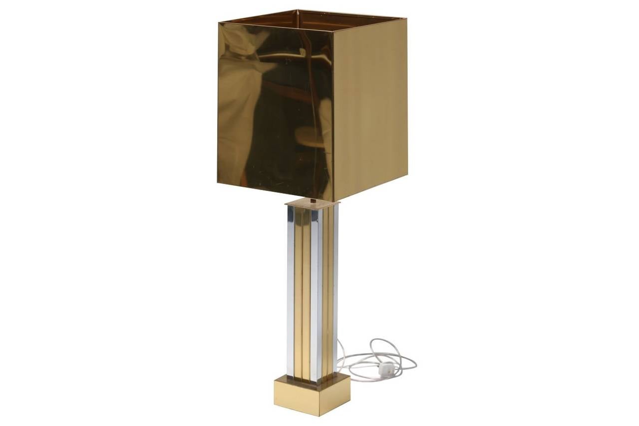 Monumental Curtis Brass Table Lamp 5
