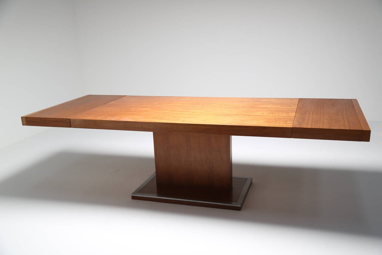 Beautiful Milo Baughman Style Dining Table by Founders In Good Condition In Oberstown, Lusk, IE