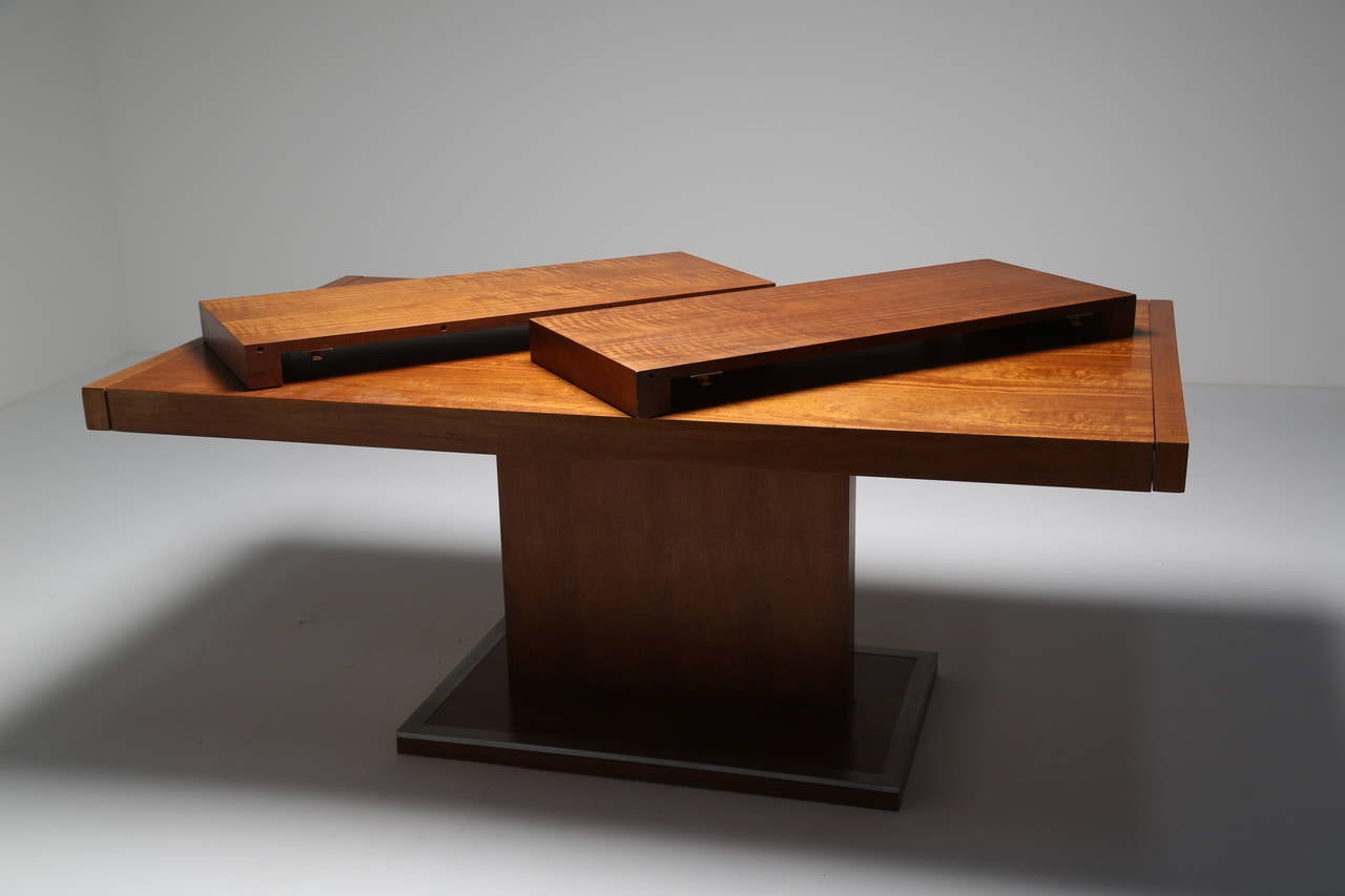 Beautiful Milo Baughman Style Dining Table by Founders 1