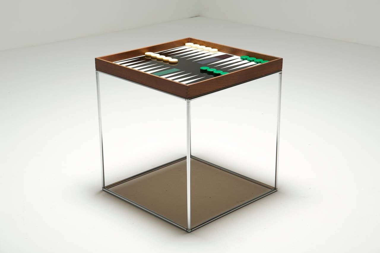 Mid-20th Century Austin Cox Chess and Backgammon Table