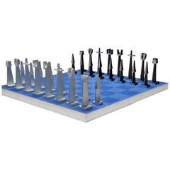 Austin Cox Aluminum Chess Set from 1962