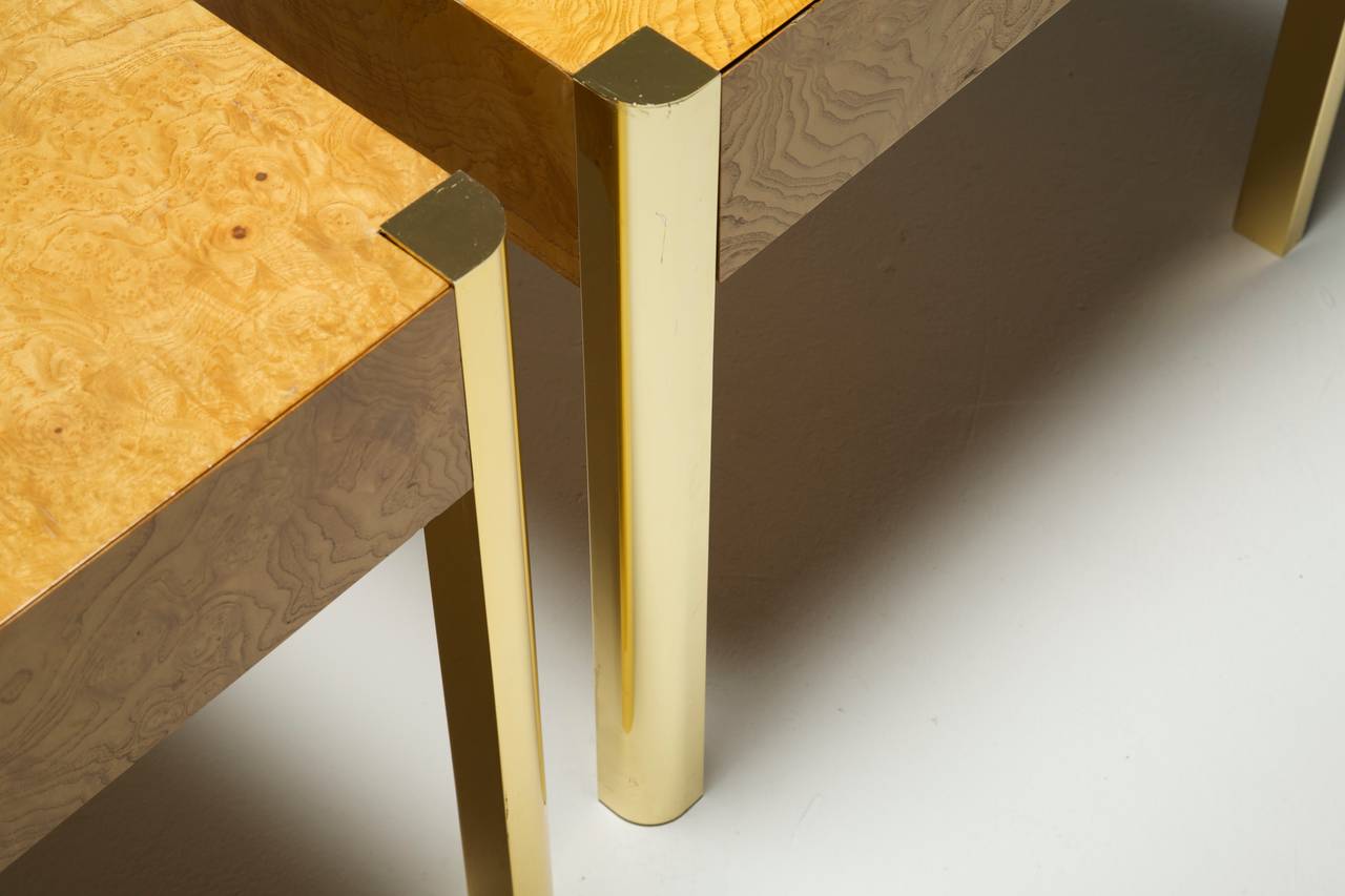Brass Mid-century end tables by Century Furniture For Sale